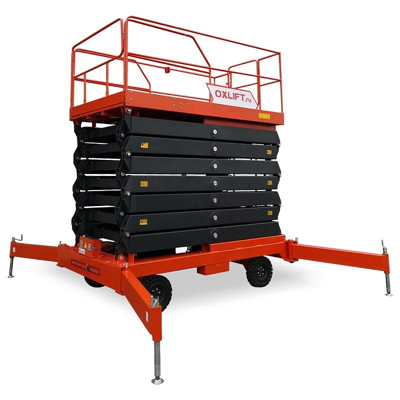 Фото 50 - Ножничный подъемник QX-050-075 DC/AC OXLIFT 500 КГ 7.5 М.