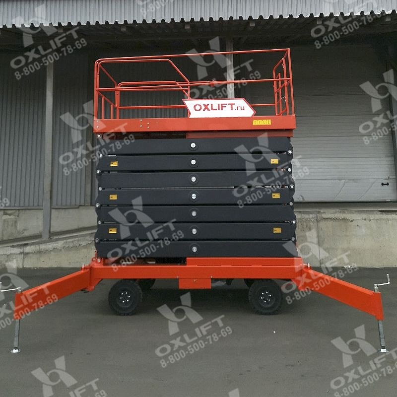 Фото 52 - Ножничный подъемник QX-050-075 DC/AC OXLIFT 500 КГ 7.5 М.