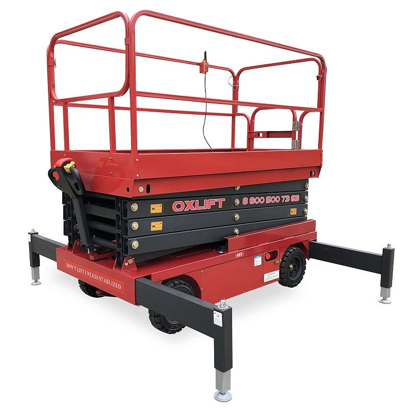 Фото 32 - Самоходный Ножничный Подъемник QZ-030-039 OXLIFT 300 кг 3.9 м.