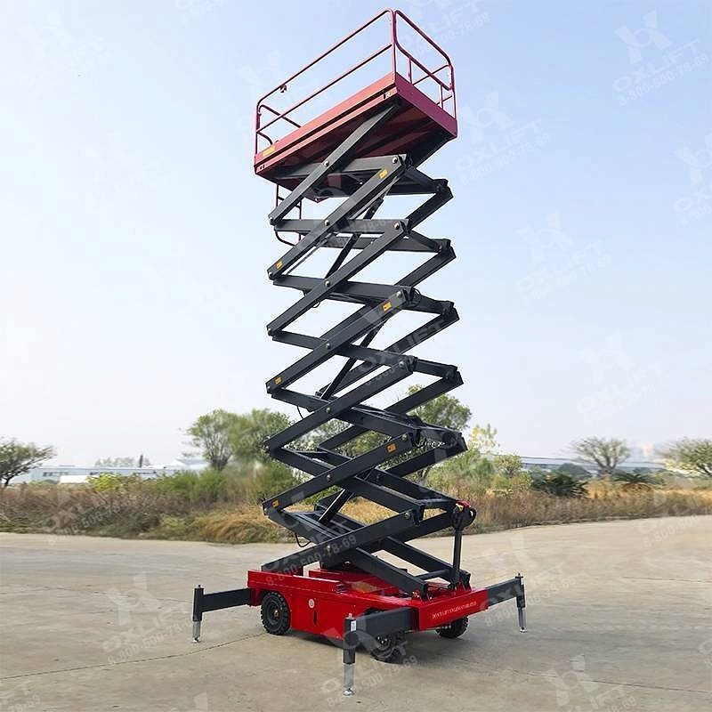 Фото 55 - Самоходный Ножничный Подъемник QZ-050-120 OXLIFT 500 кг 12 м.